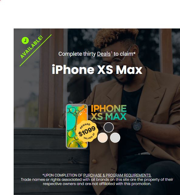 Get an iPhone XS MAX 